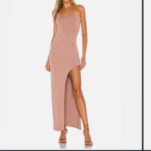 Toni Slit Maxi Dress in Mocha